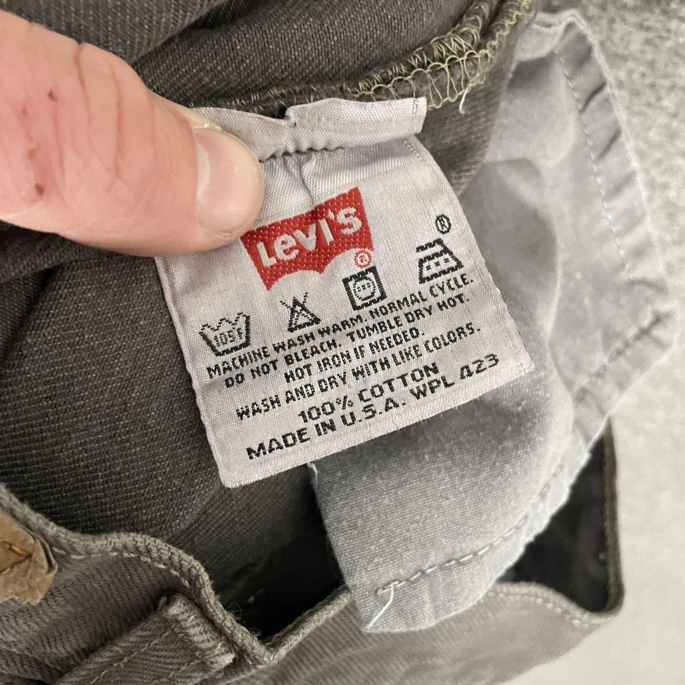 Vintage Levis 501‎ Jeans Mens 30x34 Brown Button Fly Straight Leg Made USA 90s